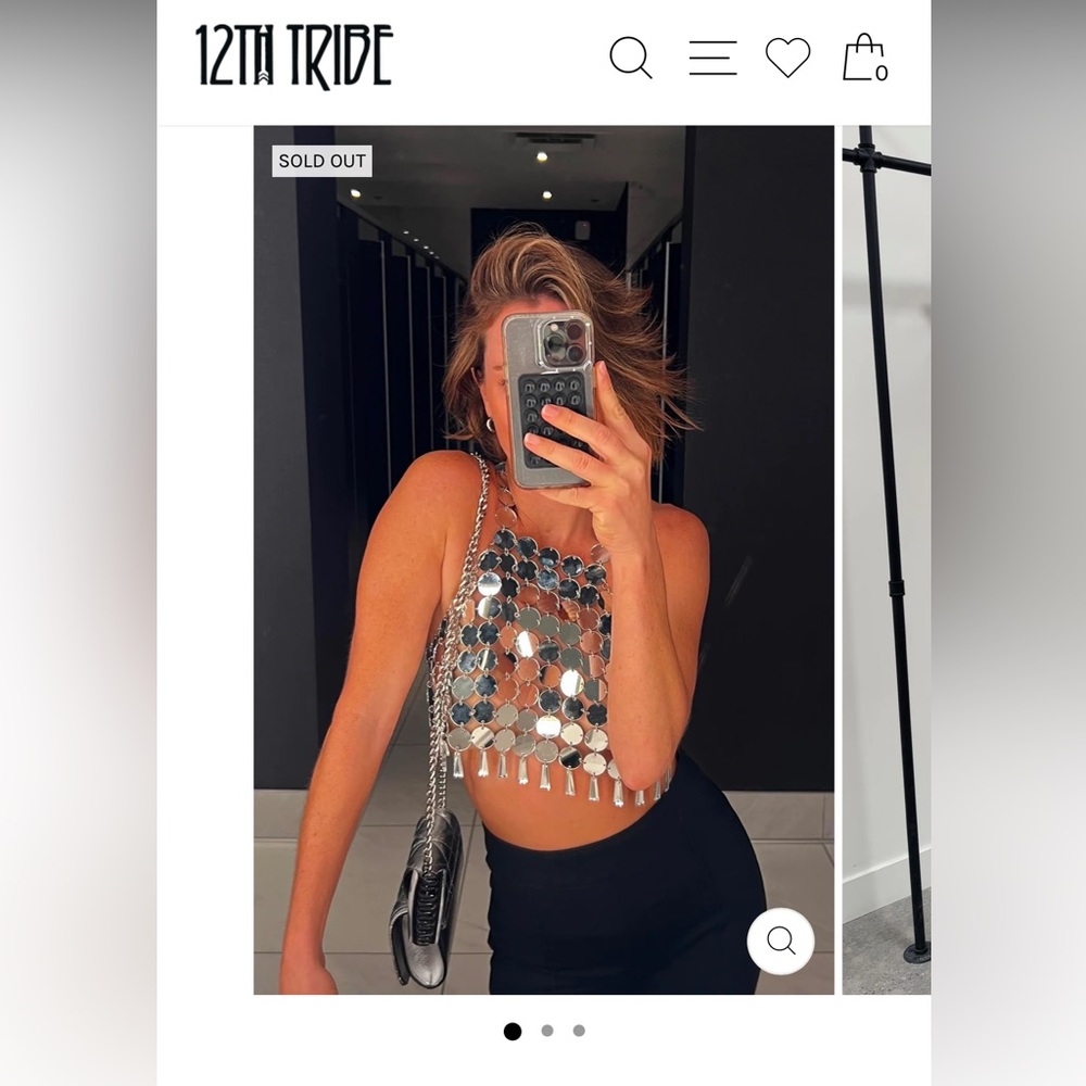 Silver Disco Halter - 12th Tribe